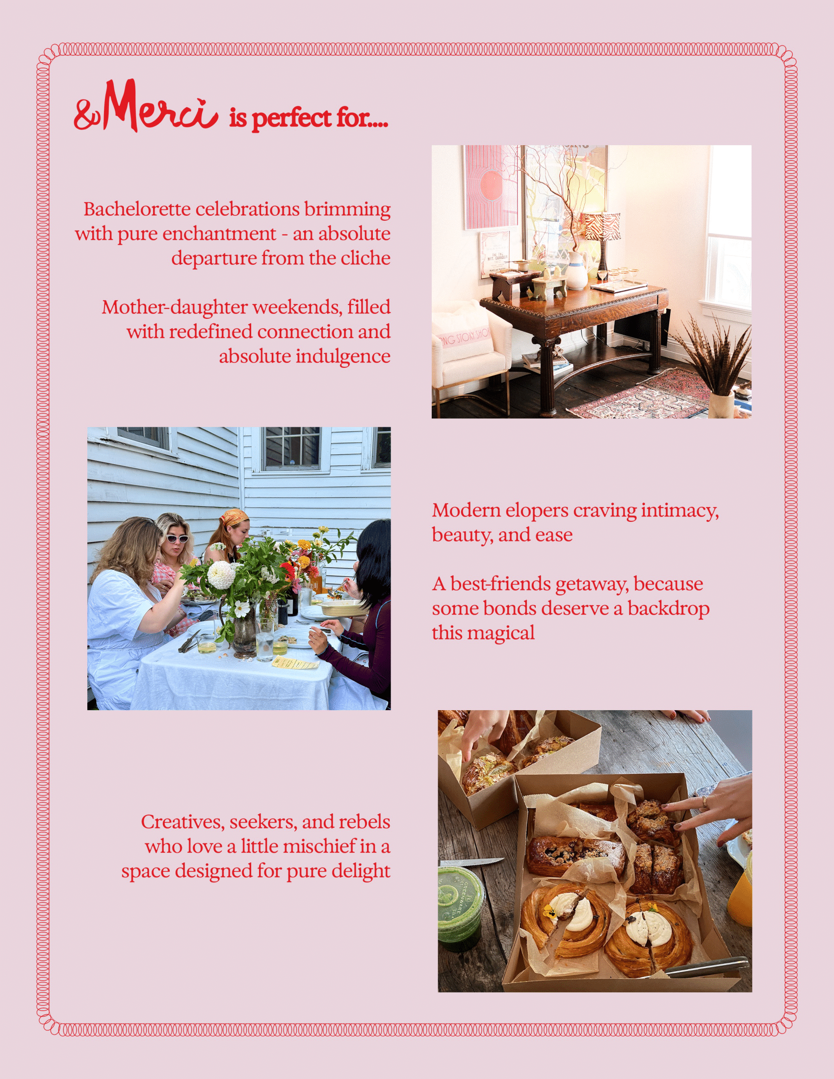 &Merci amenities lookbook page 3